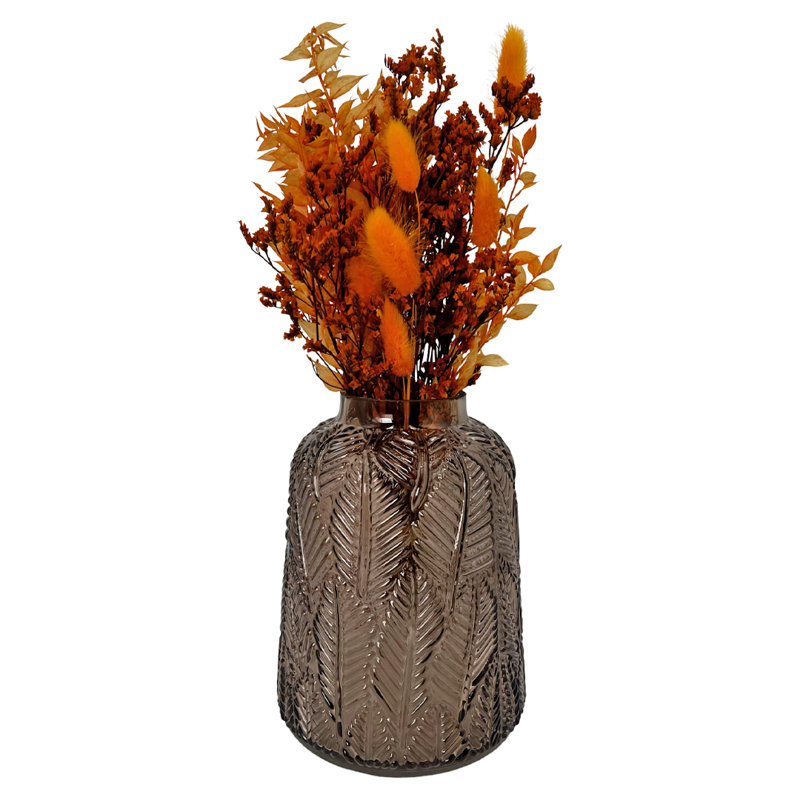 Vase décoratif en verre fait à la main