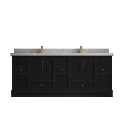 Alys 84" Double Bathroom Vanity Set (Knobs Option)
