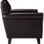 Fauteuil en cuir reconstitué brun pour un balcon confortable