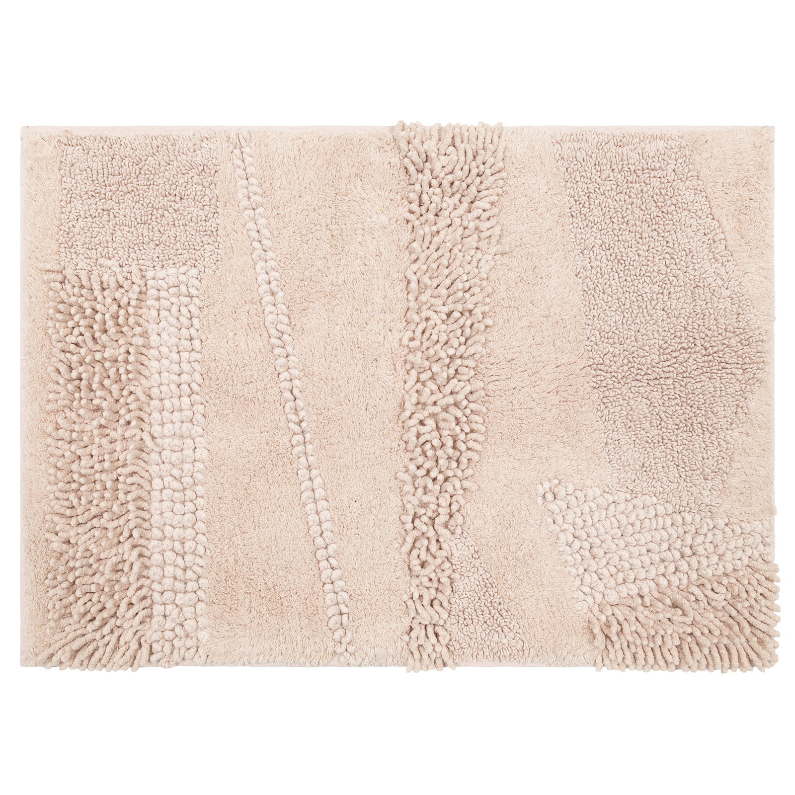 Laverne Cotton Bath Rug, 24" W x 60" L, Blush