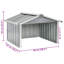 Remise de jardin standard durable en acier galvanisé gris Vidaxl-114612429-114612435