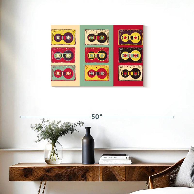Abarca Retro Tapes, 20" H x 30" W