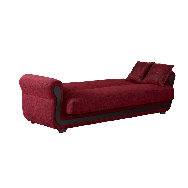 Grasston 91'' Upholstered Tight Back Convertible Sofa