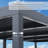 10'x 10' Patio Louvered Pergola Aluminum Black Hardtop Gazebo