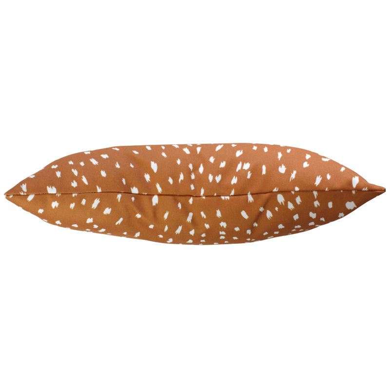 Animal Print Reversible Throw Pillow, Tan