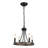 Bhupinder 4 - Light 13" Mini Dimmable Wagon Wheel Chandelier-34590110