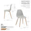 Plastic Dining Chairs with Iron Legs-701854114