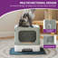 Plastic Enclosed Litter Box with Scoop-1327451766