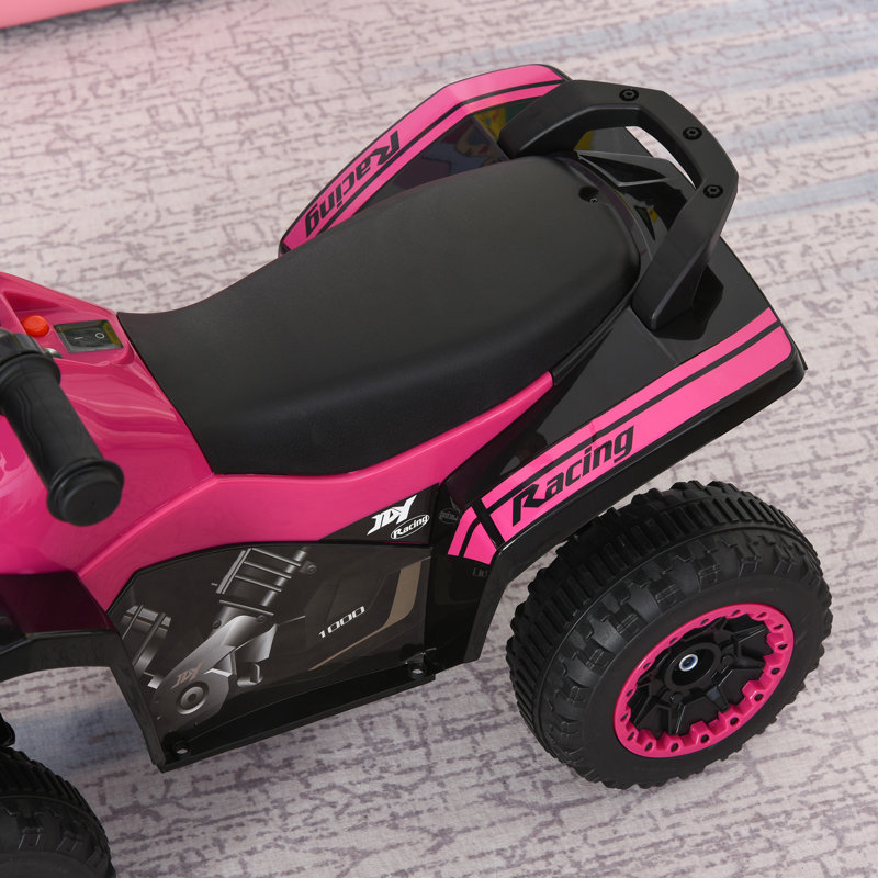 Pink 4-Wheel Ride-On ATV with Music and Lights