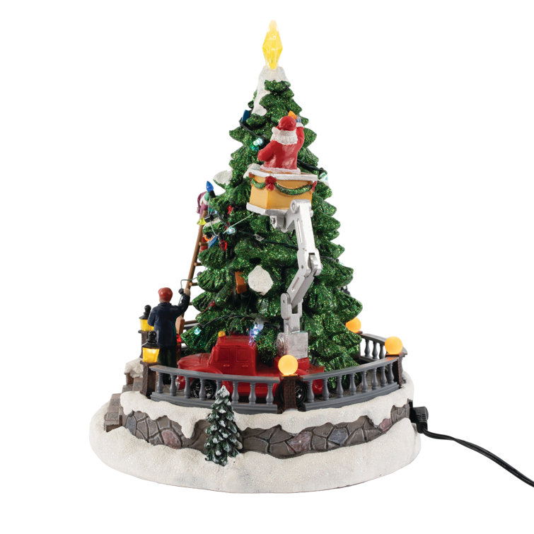 The Holiday Aisle® Animated Christmas Village Accessory - Santa ...