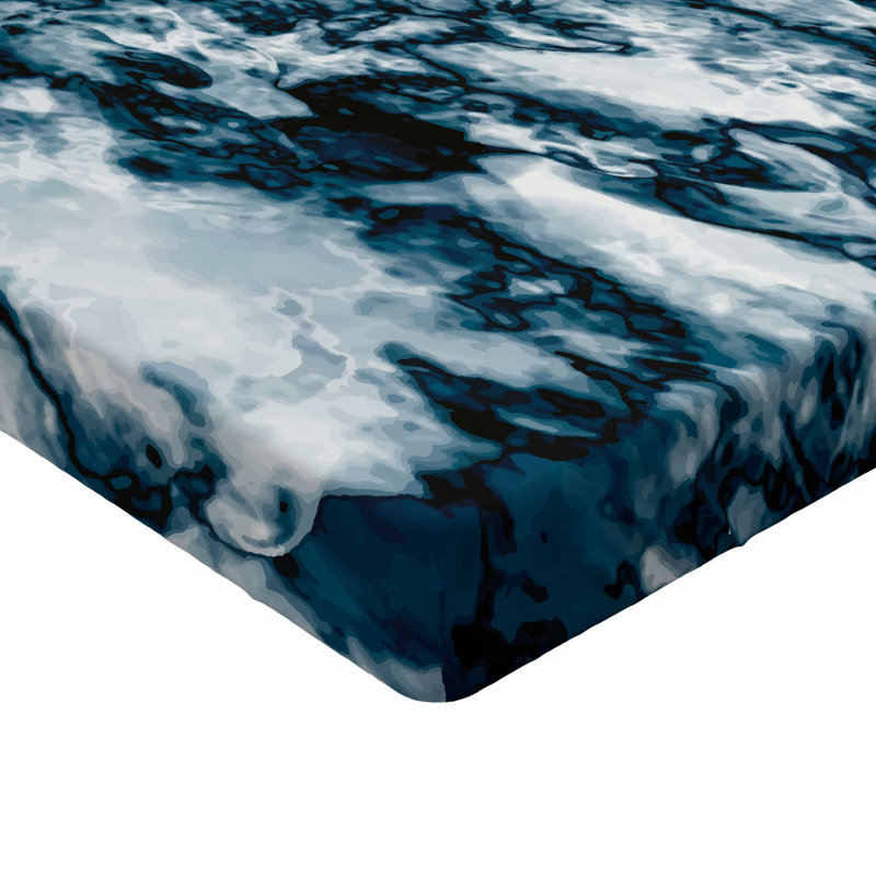 Microfiber Abstract Fitted Sheet, Queen Fitted Sheet