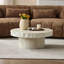 Table basse ronde en fibre de verre