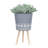 Versatile Planter with Wood Legs for All Spaces and Plants