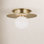 Allegra Single Light Glass Flush Mount