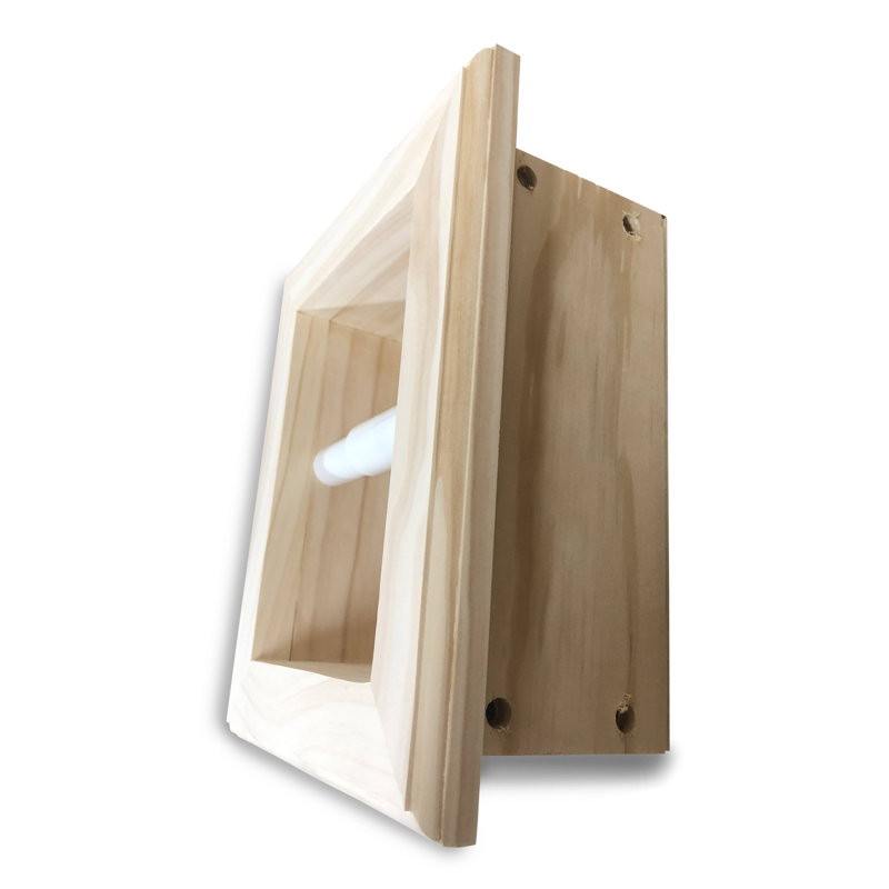 Porte-papier hygiénique encastré Tracy, Blanc