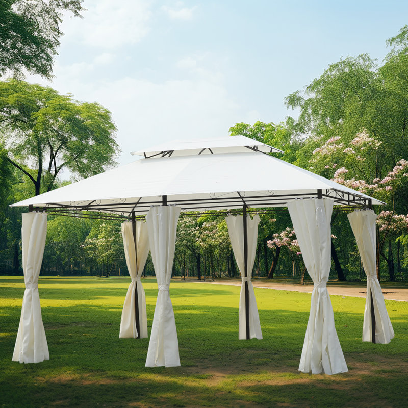 13 Ft. W x 10 Ft. D Metal Vault Gazebo