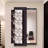 25.2"Minimalist black full-length mirror with sliding mechanism-989494923