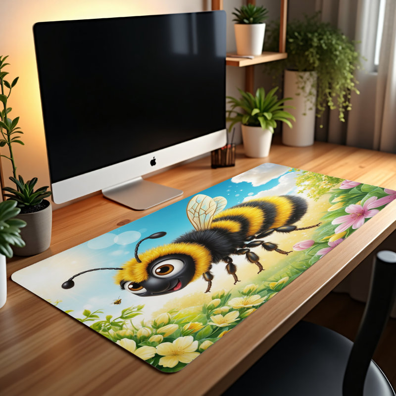 Polyester Desk Pad, 14.4x12.1