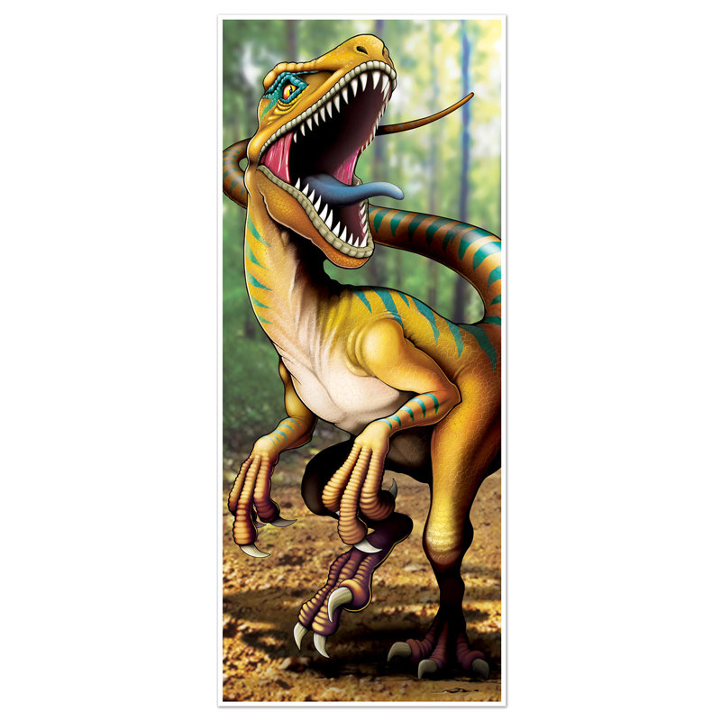 Housse pour porte de dinosaure - 6 pi x 30 po - paquet de 12