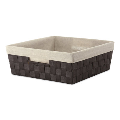 Woven Tote with Liner Fabric Bin