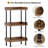 3 layers wooden bookcase industrial small bookshelf-1209047005