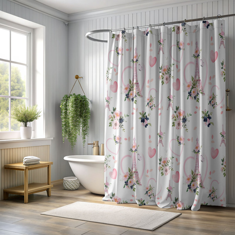 Rideau de douche Tender, H 74 po x l 71 po