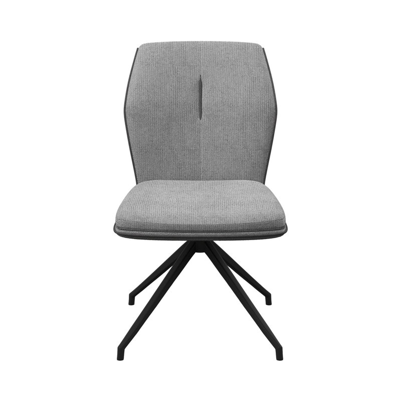 Armonia Fabric Swivel Dining Chair, Grey