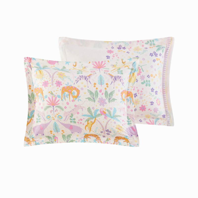 Cotton Reversible Printed Duvet Cover Set Full/Queen