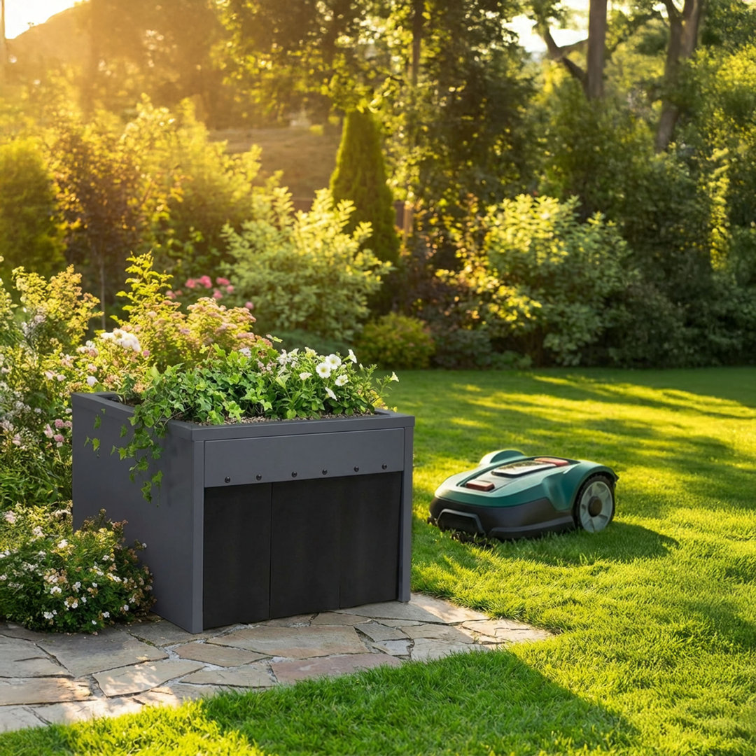 Robot Lawn Mower Shed Shelter With Plant Roof