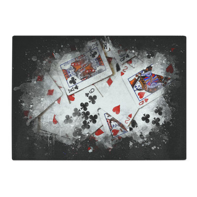 Tempered Glass Deck of Cards Chopping Board