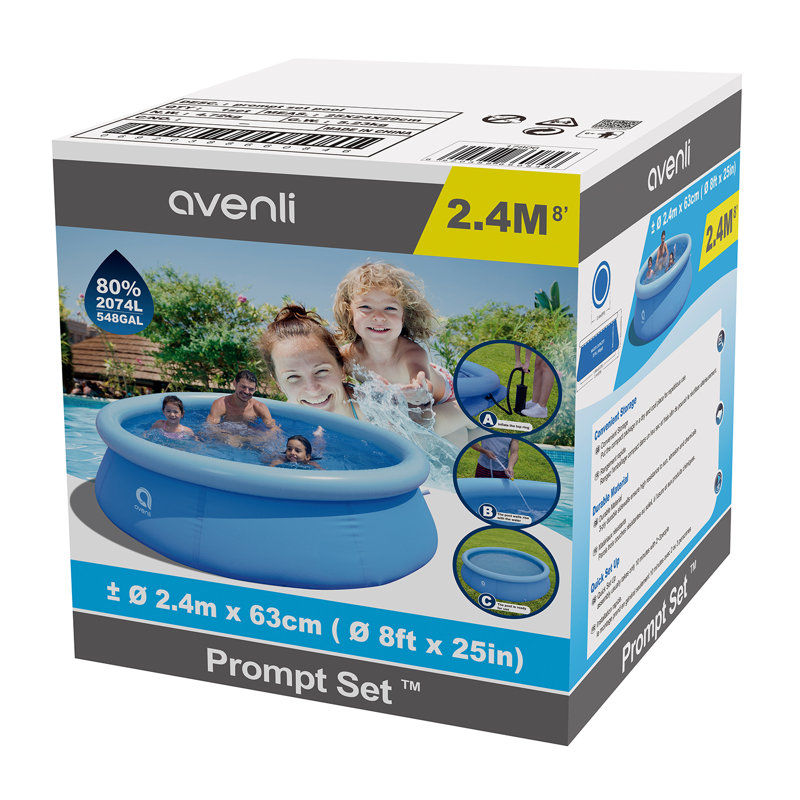 Blue and Pineapple Inflatable Round Above Ground Swimming Pools