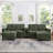 Modern Sectional Sofa 126" U-Shaped Sectional Sofa Modular Sectional Couch With Movable Storage Ottomans-912835120