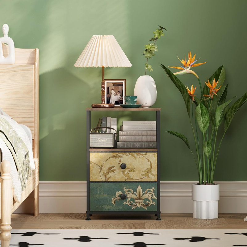 40cm W Manufactured Wood Bedside Table