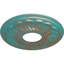 Médaillon de plafond Endurathane Acanthus, P 11 3/8 po x P 2 po, finition de rêve minuit peinte à la main-27780608