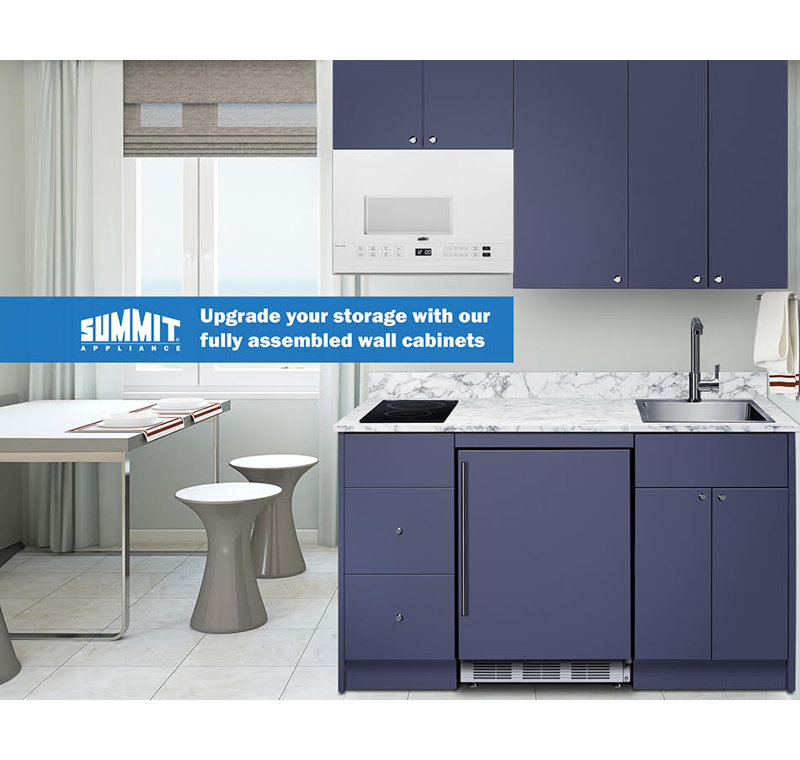Armoire murale Summit H 21 po x H 30 po Summit Appliance, Bleu, H 30 po x l 21 po x P 12,75 po