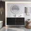 Armoire murale de salle de bain flottante de style médiéval avec évier 48 po