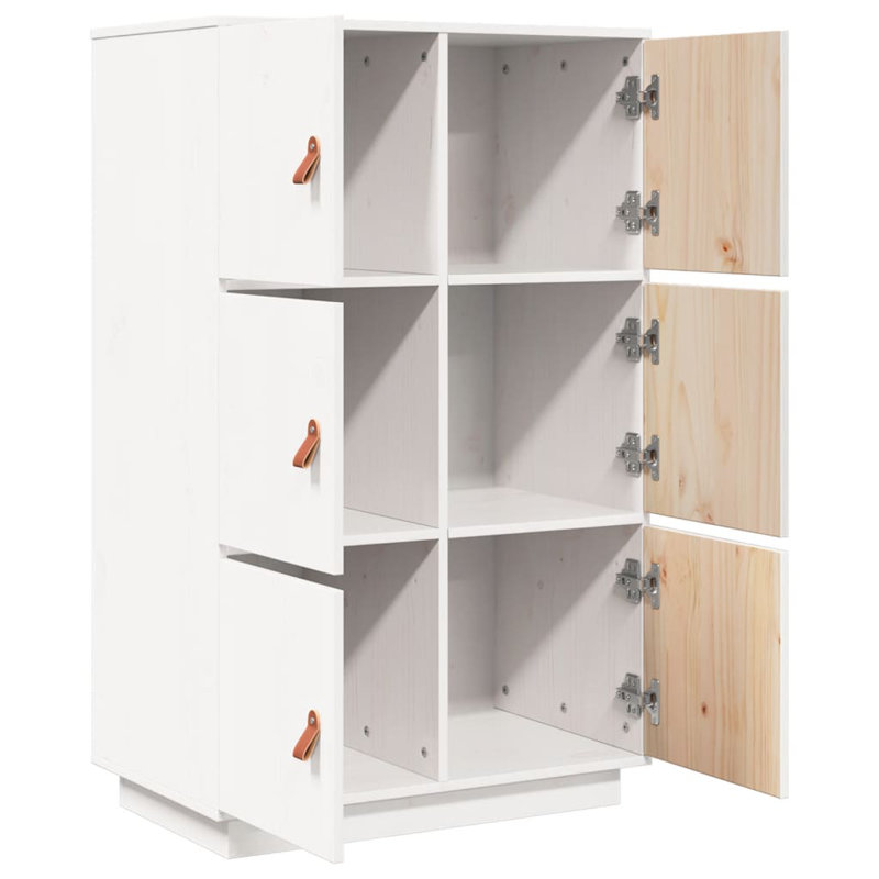 Kyarna 67cm Solid Wood Sideboard, White