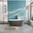 Biocura 67" Modern Acrylic Freestanding Bathtub With Brushed Nickel Drain-107397366