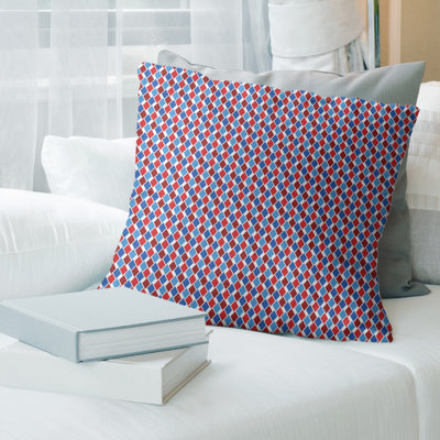 Coussin décoratif géométrique 14 po
