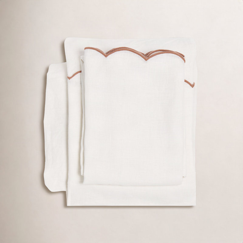 Kelly Bamboo Sheet Set, Flax, CalKing Sheet + 2 Pillowcases