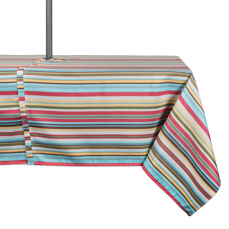 Dominik Striped Tablecloth, 120" L x 60" W