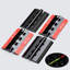 4x Black Acrylic Plastic Piano Hinges 75 mm, Self-Adhesive, No Glue Required