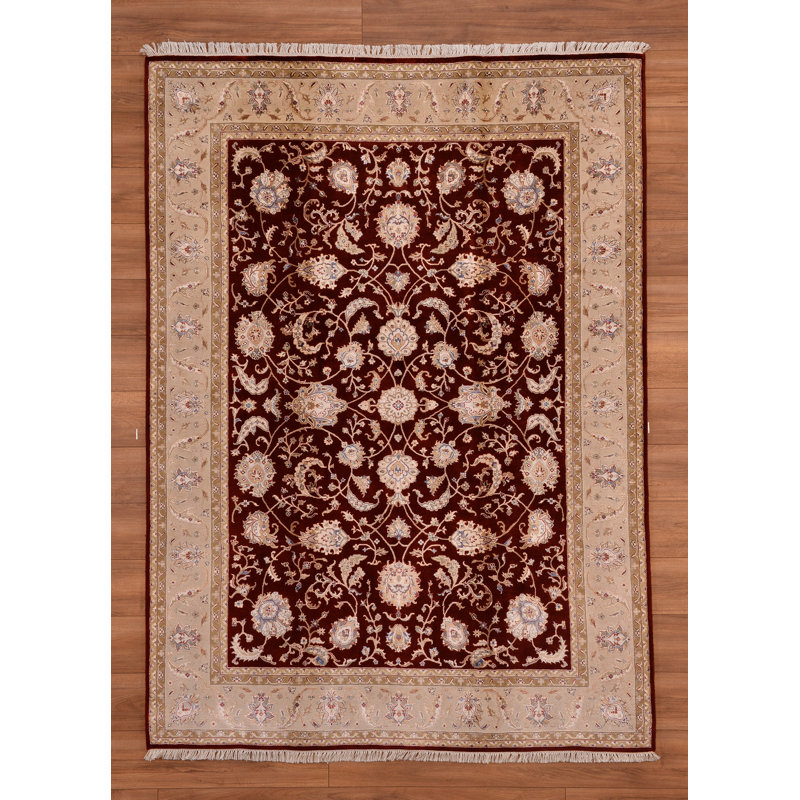 Tapis rouge en laine noué à la main Original Original