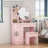 Litzy 53.1'' Vanity with Stool and Mirror-323374998