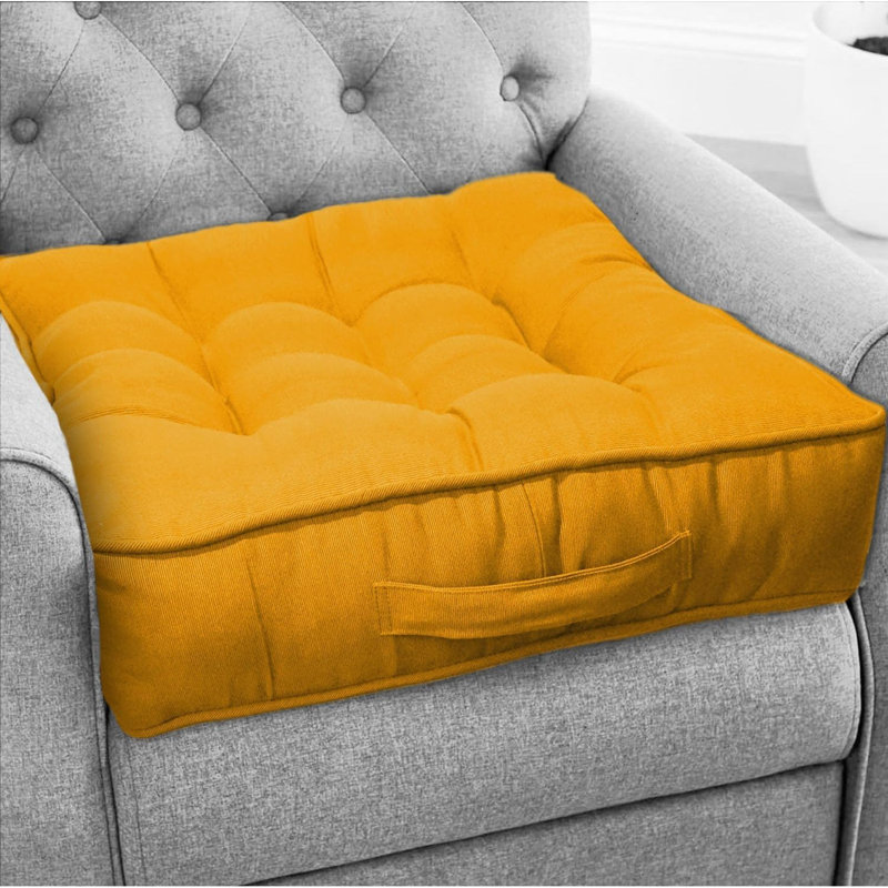 Domaingue Garden Seat Cushion, MUSTARD