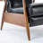 Wood Arm Push Back Recliner-1789355921