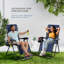 Chaises d'extérieur inclinables avec coussins et porte-gobelets Nestl-113072906