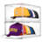 2 Pack Hat Organizer For Baseball Caps, Clear Hats Holder Box With Drawer, Large Cap Storage With Sliding Tray, Stackable Rack Display Case With Magnetic Door, Each Holds 12 Hats