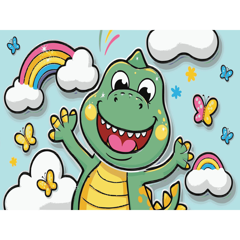 Tapis mignon pour enfants, Rectangulaire 8 pi x 10 pi