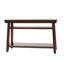 Console 1 pièce avec rangement sous la table et canapé pour salon en placage de bois d'hévéa